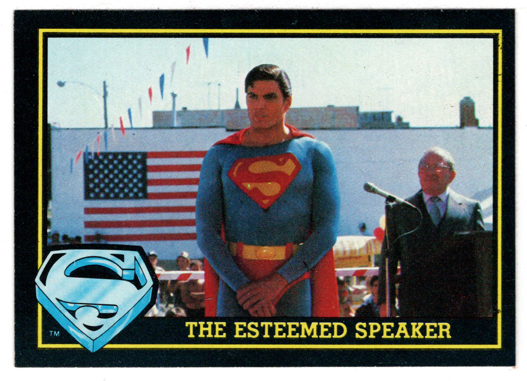 The Esteemed Speaker (Trading Card) - Superman III - 1983 Topps # 48 - Mint