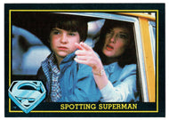 Spotting Superman (Trading Card) - Superman III - 1983 Topps # 58 - Mint