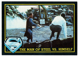 The Man of Steel vs. Himself (Trading Card) - Superman III - 1983 Topps # 61 - Mint