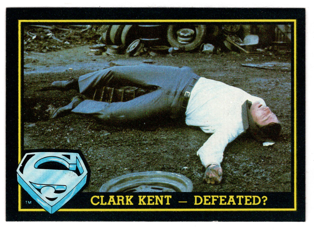Clark Kent-Defeated? (Trading Card) - Superman III - 1983 Topps # 63 - Mint