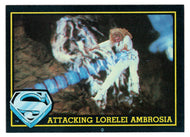 Attacking Lorelei Ambrosia! (Trading Card) - Superman III - 1983 Topps # 85 - Mint