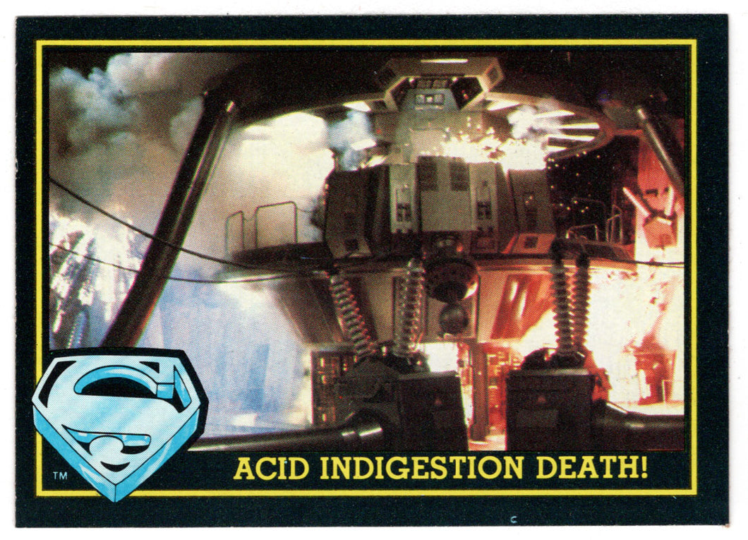 Acid Indigestion Death! (Trading Card) - Superman III - 1983 Topps # 90 - Mint