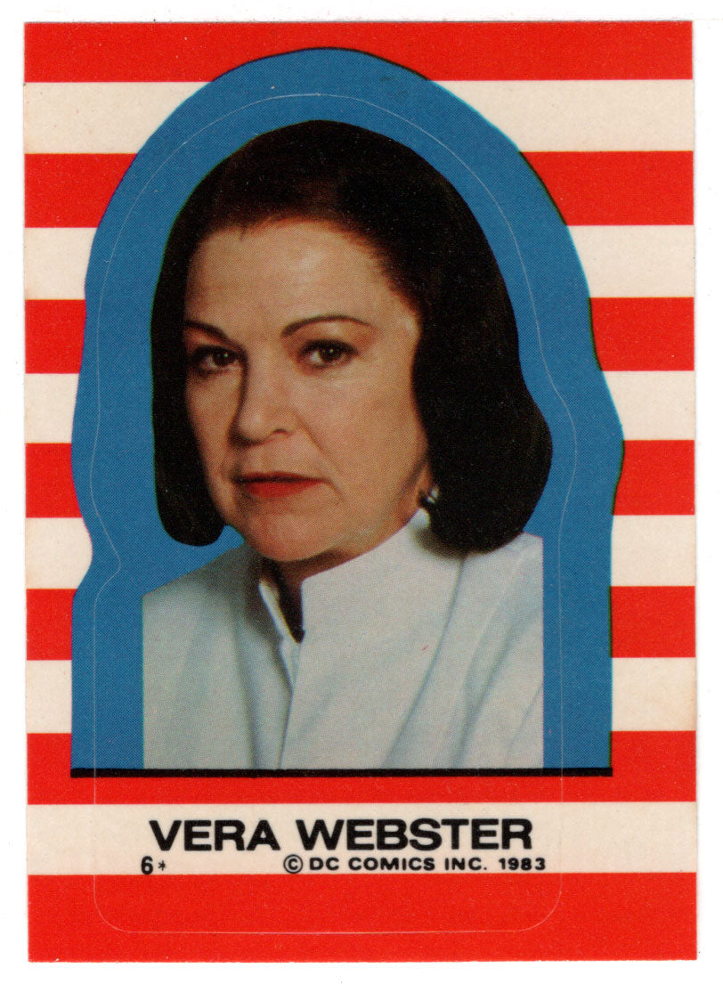Vera Webster - Stickers (Trading Card) - Superman III - 1983 Topps # 6 - Mint