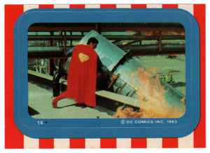 The Resourceful Superman - Stickers (Trading Card) - Superman III - 1983 Topps # 14 - Mint