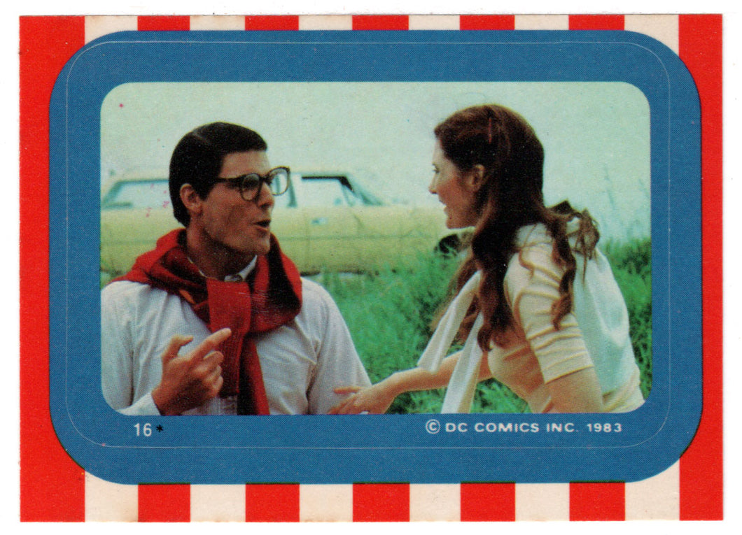 The Picnic - Stickers (Trading Card) - Superman III - 1983 Topps # 16 - Mint
