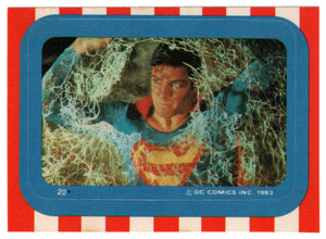 Strength of The Man of Steel - Stickers (Trading Card) - Superman III - 1983 Topps # 20 - Mint