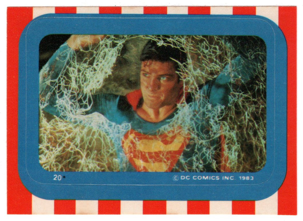 Strength of The Man of Steel - Stickers (Trading Card) - Superman III - 1983 Topps # 20 - Mint