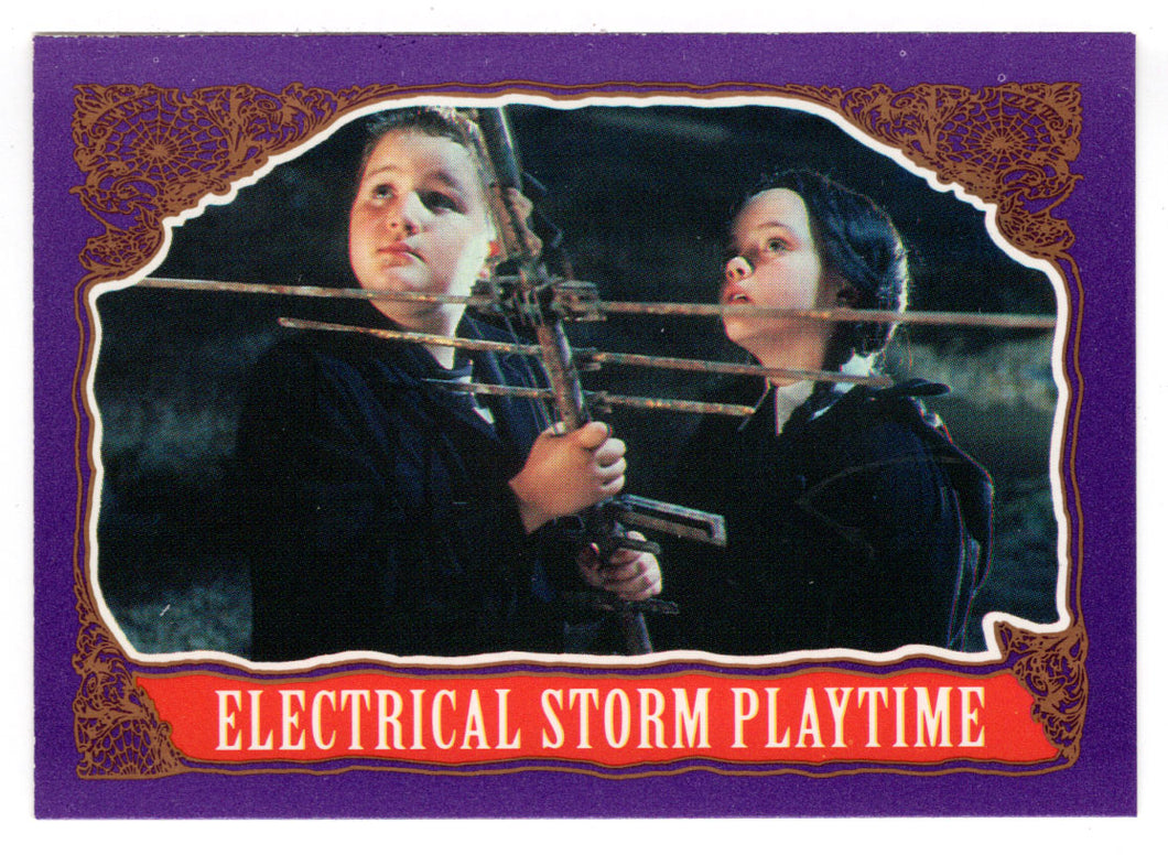 Electrical Storm Playtime (Trading Card) The Addams Family - 1991 Topps # 23 - Mint