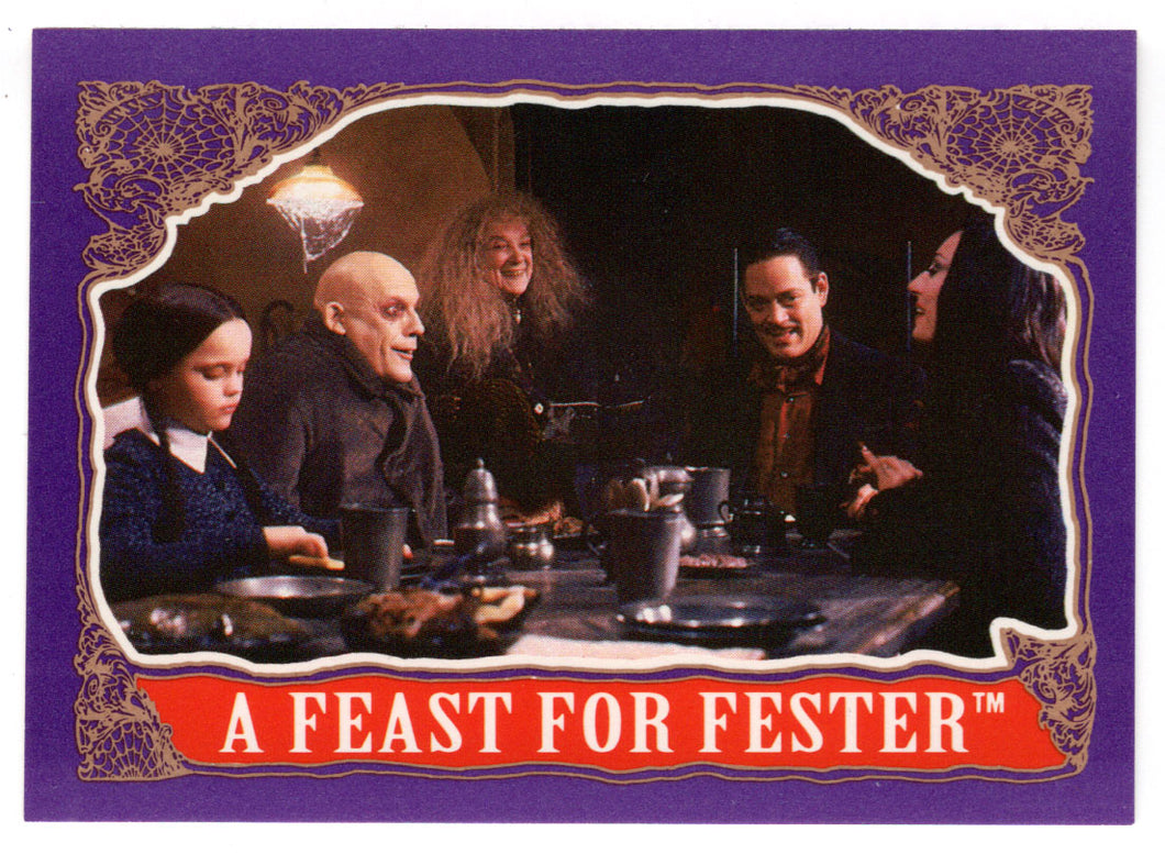 A Feast for Fester (Trading Card) The Addams Family - 1991 Topps # 34 - Mint