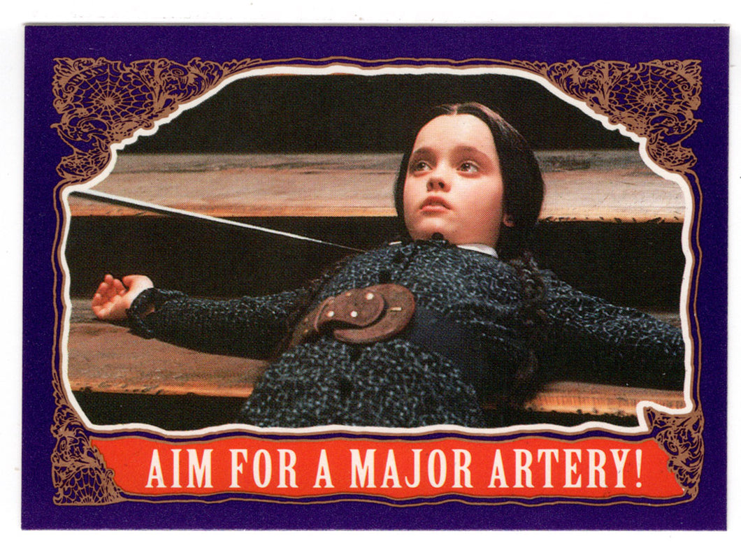 Aim for a Major Artery (Trading Card) The Addams Family - 1991 Topps # 58 - Mint