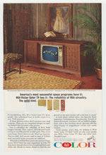 Load image into Gallery viewer, RCA Colour TV Vintage Ad - (NASA&#39;s Space Programs) # 243 - 1960&#39;s
