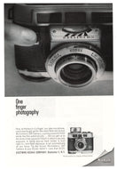 Kodak - One Finger Photography (Eastman Kodak) - Vintage Ad - # 976 - 1960's