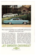 Jet Smooth Chevrolet - Vintage Ad - (Bel Air 6 Passenger Station Wagon) # 986 - General Motors Company 1960's