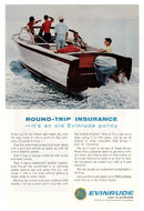 Evinrude Outboard Motors - Vintage Ad - (Round-Trip Insurance) # 989 - 1960's