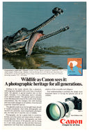 Canon Camera's (Wildlife - Photography) - Vintage Ad - # 997 - 1980's