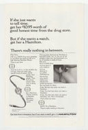 Hamilton Watches - Vintage Ad - # 1014