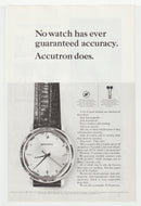 Accutron Watches - (Guaranteed Accuracy) Vintage Ad - # 1017