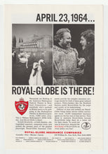 Load image into Gallery viewer, Royal-Globe Insurance - Vintage Ad (Red Shield) - # 1021 - 1960's

