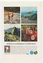 Load image into Gallery viewer, Pan-Am Airlines - Vintage Ad (Chile, Peru, Argentina) - # 1022 - 1960's
