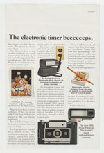 Load image into Gallery viewer, 360 Polaroid Camera's - Vintage Ad - (Electronic Timer Beeps) # 1024 - 1960's
