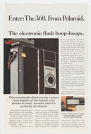 360 Polaroid Camera's - Vintage Ad - (Electronic Timer Beeps) # 1024 - 1960's