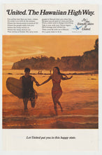 Load image into Gallery viewer, United Airlines - Vintage Ad (The Hawaiian High Way) - # 1026 - 1960's
