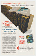 Encyclopaedia Britannica - Vintage Ad (200th Anniversay Celebation) - # 1027 - 1960's