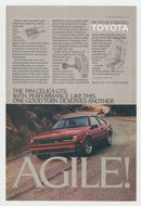 1984 Toyota Celica GTS - Vintage Ad - (Oh, What a Feeling) # 1046 - 1980's