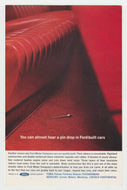 Ford Motor Company - Vintage Ad (Hear a Pin-Drop in Ford-Built Cars) - # 1047 - 1960's