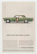 1962 Ford Lincoln Continental - Vintage Ad (When You're Old Enough to Drive) - # 1049 - 1960's