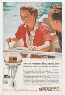 Johnson Outboard Motors - Vintage Ad (Electramatic Drive) - # 1053 - 1960's