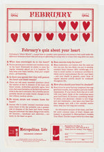 Load image into Gallery viewer, Metropolitan Life Insurance - Vintage Ad - (February's Quiz About Your Heart) - # 1063 - 1960's
