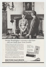 Load image into Gallery viewer, British Railways - Vintage Ad - (Sulgrave Manor in England) - # 1067 - 1960's
