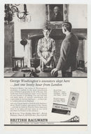 British Railways - Vintage Ad - (Sulgrave Manor in England) - # 1067 - 1960's