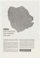 Parke-Davis Medicines - Vintage Ad - (Cancer: New Hope) - # 1071 - 1960's