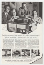 Load image into Gallery viewer, Kodak Carousel Projector - Vintage Ad - (Shows 80 Slides Automatically) - # 1073 - 1960's
