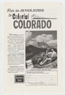 Denver Zephyr Vista Dome Train - Vintage Ad - (Colorful Colorado) - # 1077 - 1960's
