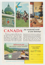 Load image into Gallery viewer, Canada Travel Bureau - Vintage Ad - (Adventures on the Trans-Canada Highway) - # 1078 - 1960's
