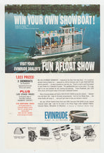 Load image into Gallery viewer, Evinrude Outboard Motors - Vintage Ad - (Fun Afloat Show) # 1081 - 1960's
