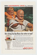 Johnson Outboard Motors - Vintage Ad (The Sea-Horse that Shifts for Itself) - # 1094 - 1960's