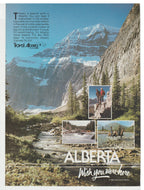 Alberta Tourism - Vintage Ad - (Wish You Were Here) - # 1108 - 1980's