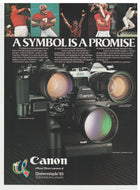 Canon 35mm Camera's - Vintage Ad - (A Symbol is a Promise) - # 1113 - 1980's