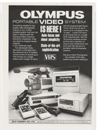 Olympus Portable Video System - Vintage Ad - (State of the Art Sophistication) - # 1114 - 1980's