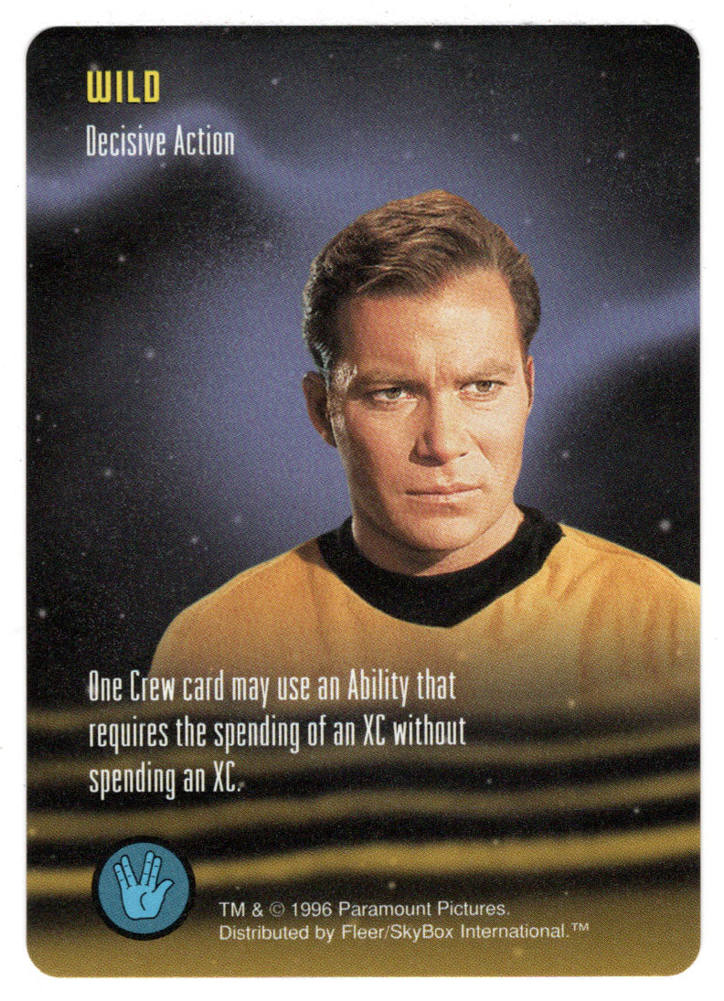 Wild - Decisive Action (Trading Card) - Star Trek The Card Game - 1996 Skybox - Mint