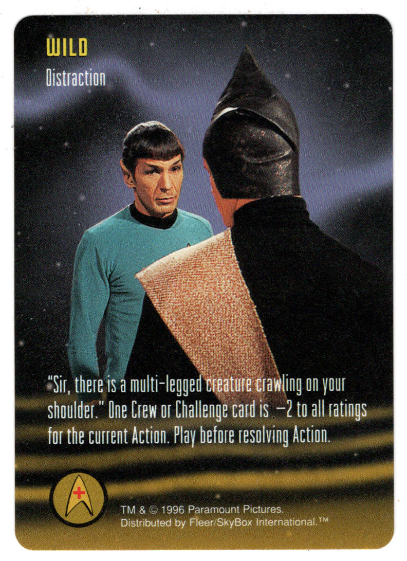 Wild - Distraction (Trading Card) - Star Trek The Card Game - 1996 Skybox - Mint