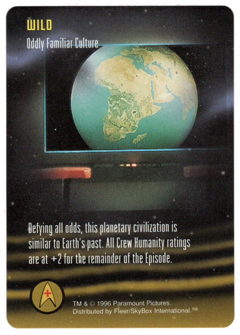 Wild - Oddly Familiar Culture (Trading Card) - Star Trek The Card Game - 1996 Skybox - Mint