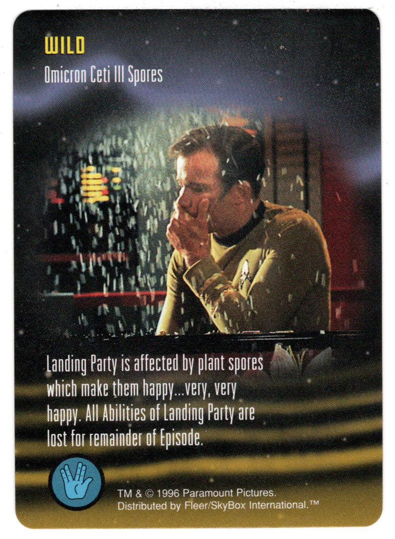 Wild - Omicron Ceti III Spores (Trading Card) - Star Trek The Card Game - 1996 Skybox - Mint