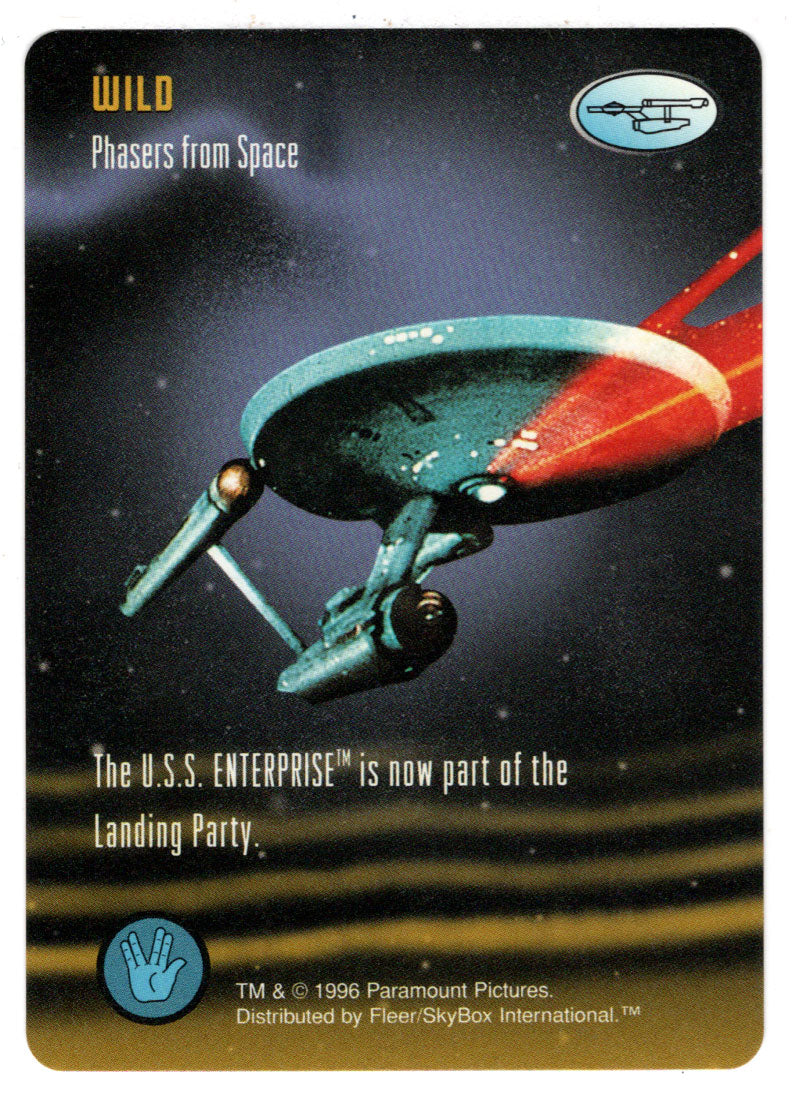 Wild - Phasers from Space (Trading Card) - Star Trek The Card Game - 1996 Skybox - Mint