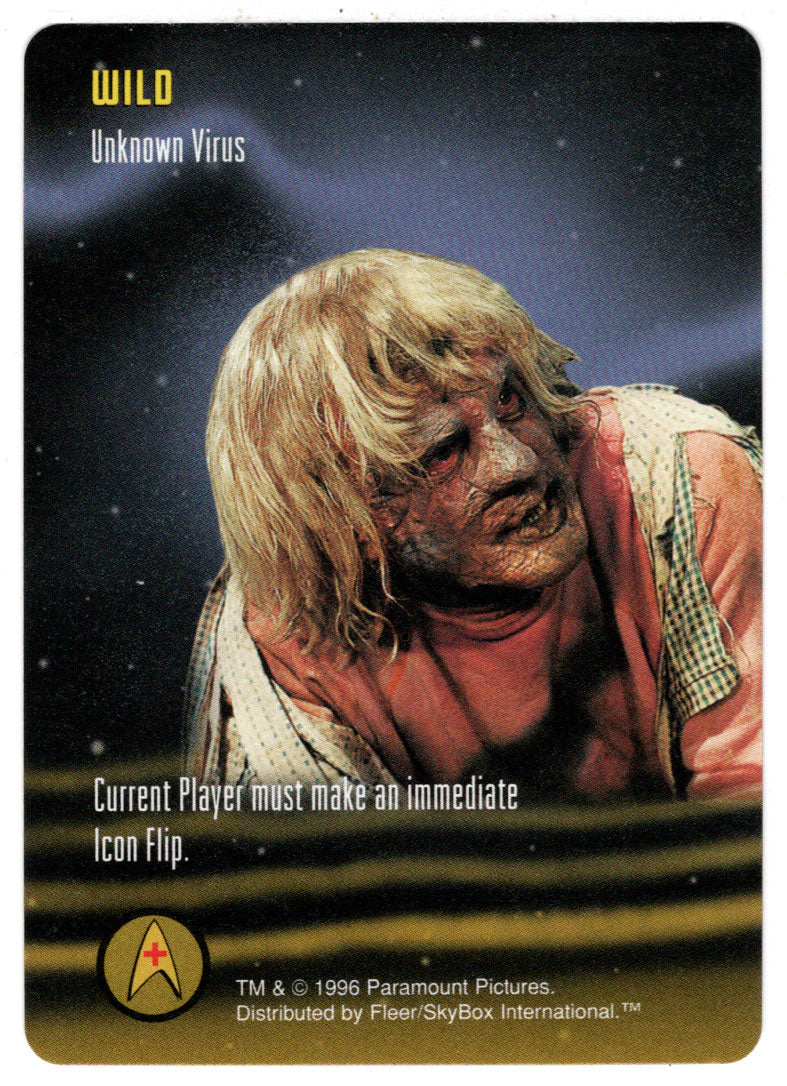 Wild - Unknown Virus (Trading Card) - Star Trek The Card Game - 1996 Skybox - Mint
