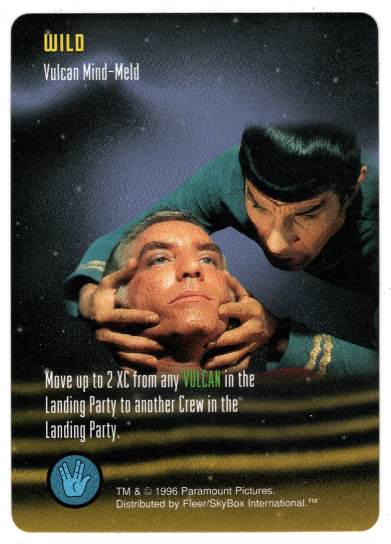 Wild - Vulcan Mind-Meld (Trading Card) - Star Trek The Card Game - 1996 Skybox - Mint